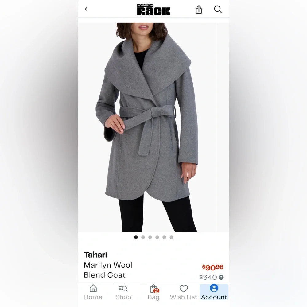 Tahari Women's Gray Cape Jacket - Picture 12 of 14